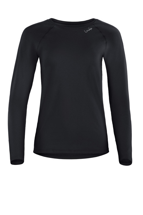 Functional Light and Soft Long Sleeve Top AET118LS, schwarz
