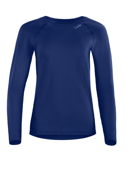 Functional Light and Soft Long Sleeve Top AET118LS, dark blue