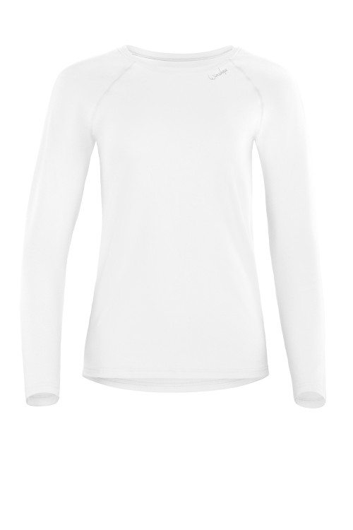 Functional Light and Soft Long Sleeve Top AET118LS, ivory