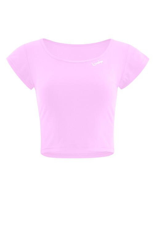 Functional Light and Soft Cropped Kurzarmshirt AET137LS, lavender rose