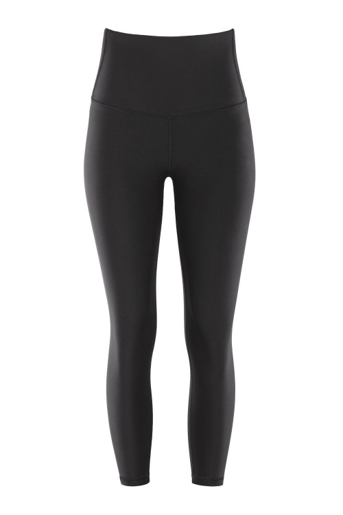 Functional Comfort 7/8-Tights HWL317C "High Waist" mit V-Shape Applikation und Core-Bund, schwarz