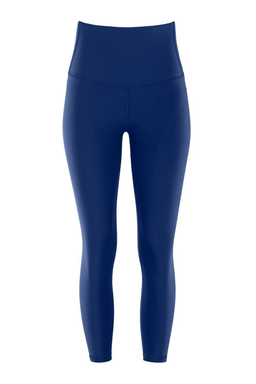 Functional Comfort 7/8-Tights HWL317C "High Waist" mit V-Shape Applikation und Core-Bund, dark blue