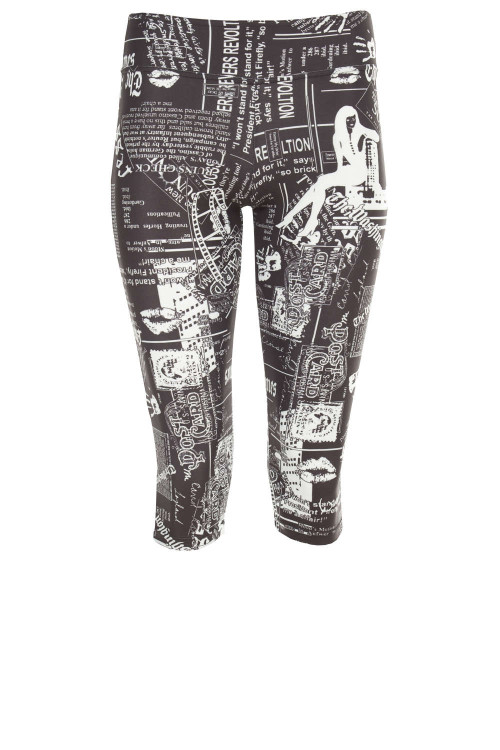 Functional 3/4-Tights WPL2, Newspaper