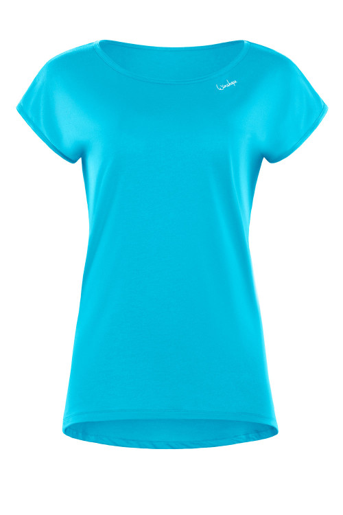 Ultra leichtes Modal-Kurzarmshirt mit abgerundetem Saum MCT013, sky blue