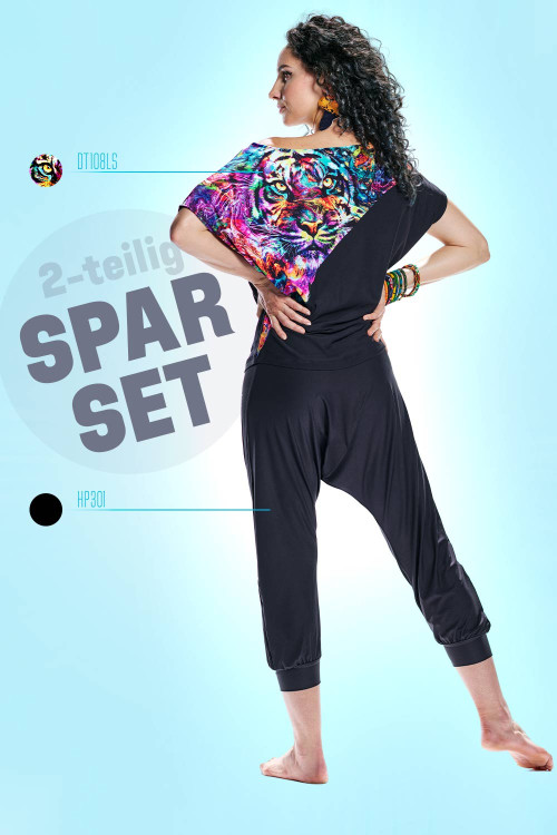 Sparset Dance-Top DT108LS + 7/8-Haremshose HP301, 2-teilig