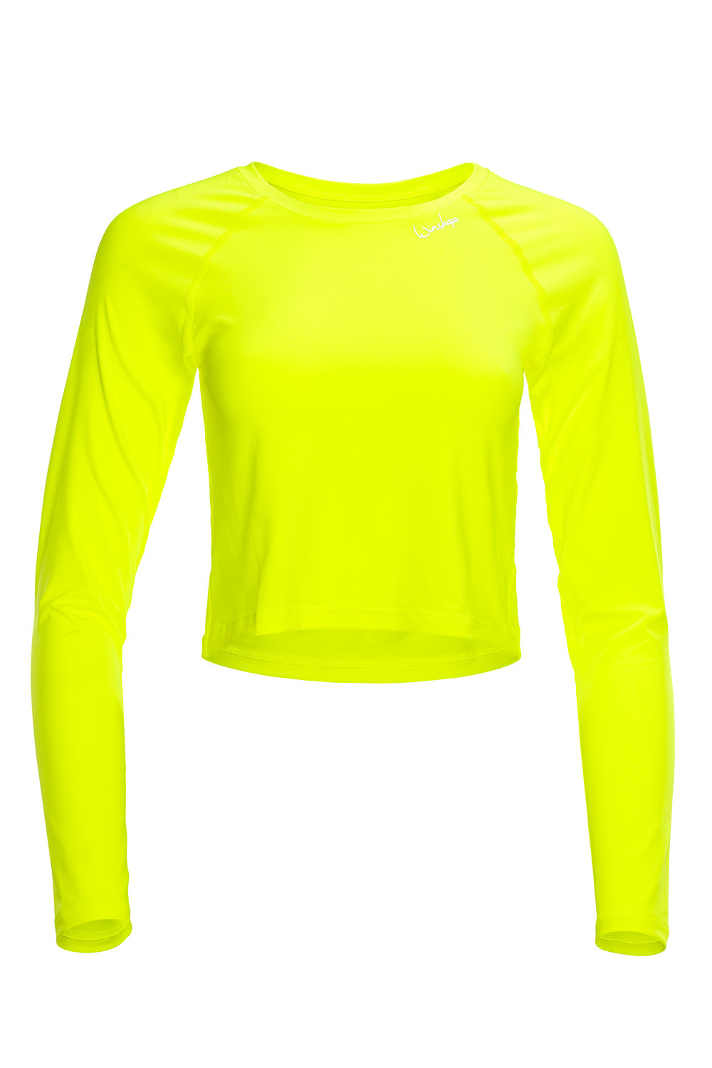 Functional Light Cropped neon Slim Top Sleeve Winshape gelb, AET116, Style Long