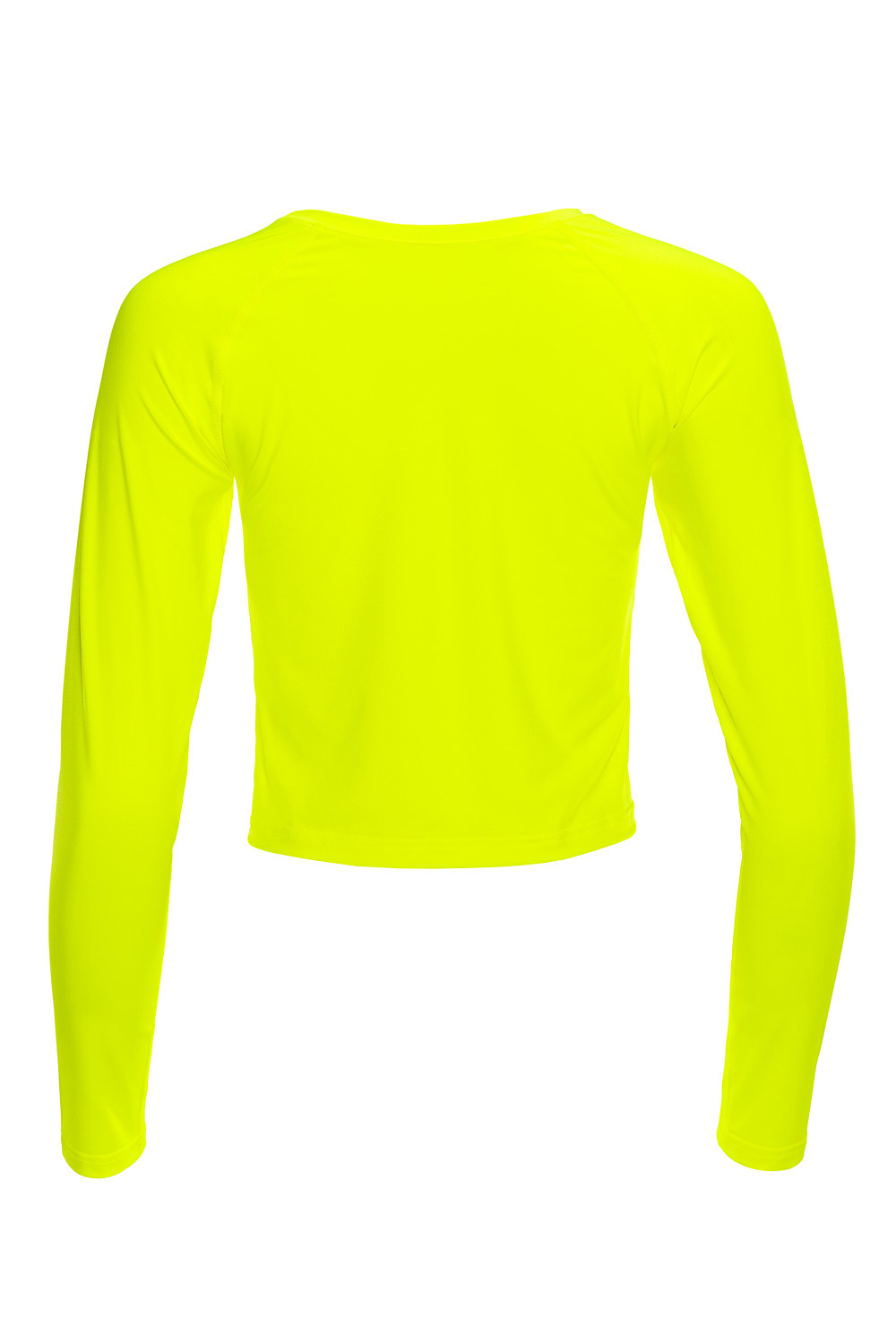 Functional Light Cropped Long Sleeve Top AET116, neon gelb, Winshape Slim  Style