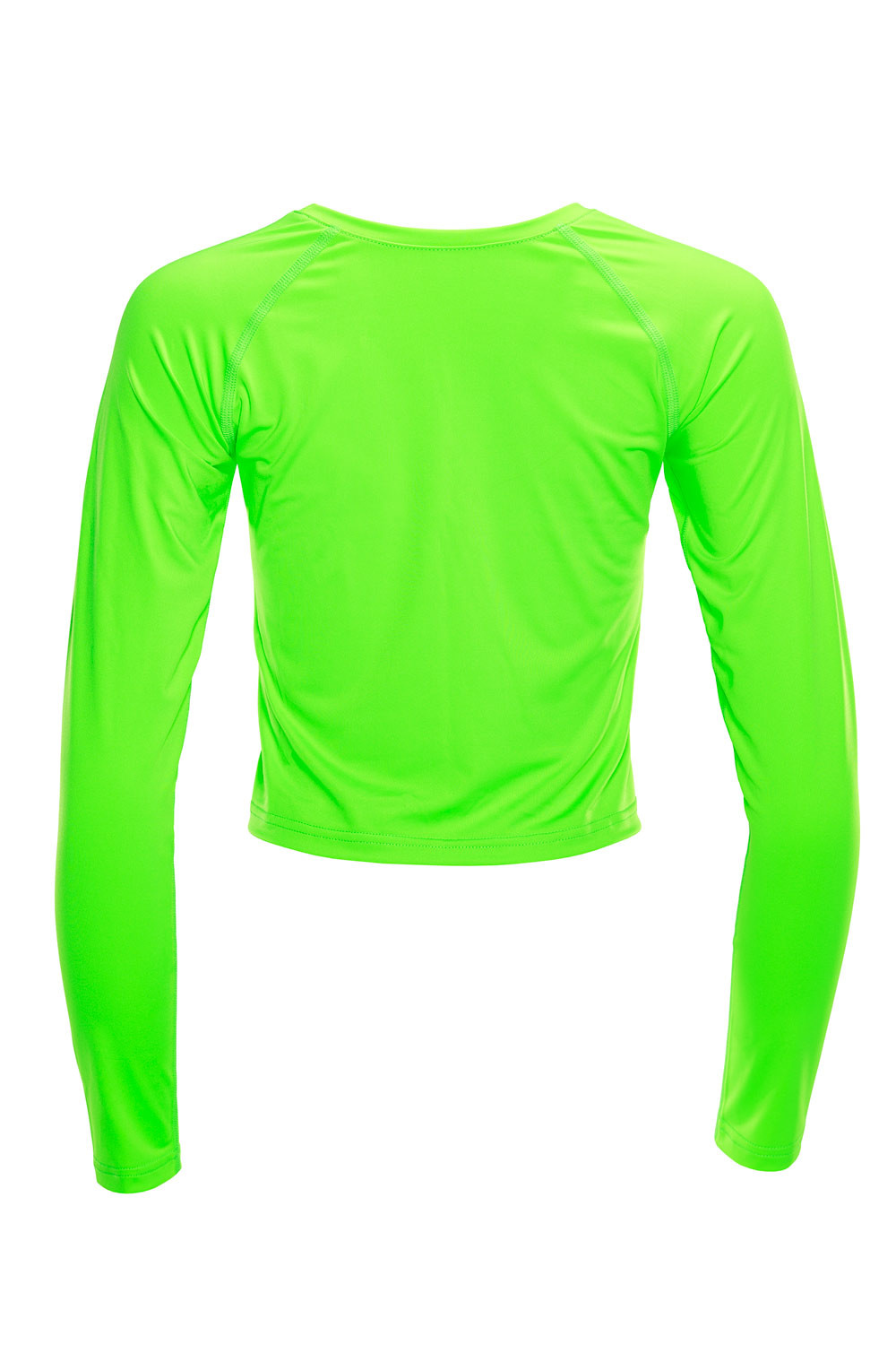 Long Winshape grün, Style AET116, Functional Sleeve Light neon Top Cropped Slim
