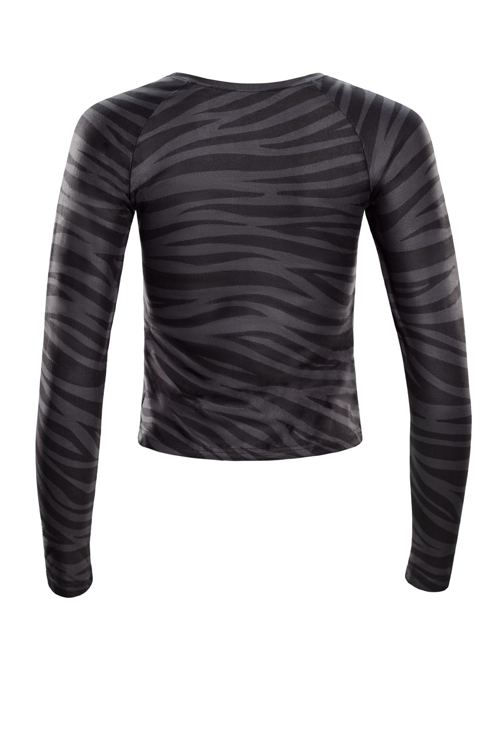Functional Light and Soft Cropped Long Sleeve Top AET119LS, Zebra, Winshape  Ultra Soft Style