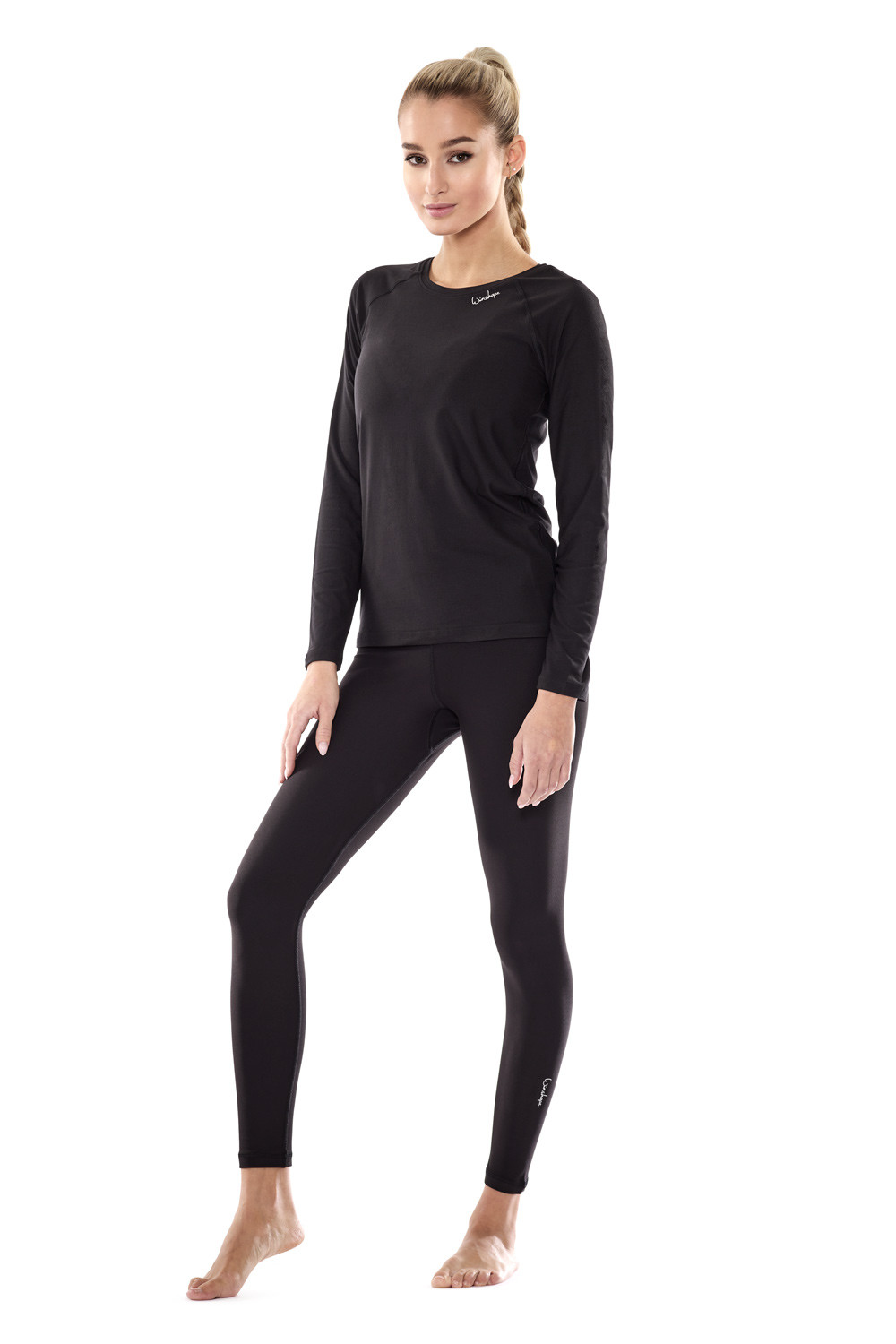 Functional Light Soft and Style Sleeve Soft Winshape Ultra schwarz, Long AET118LS, Top