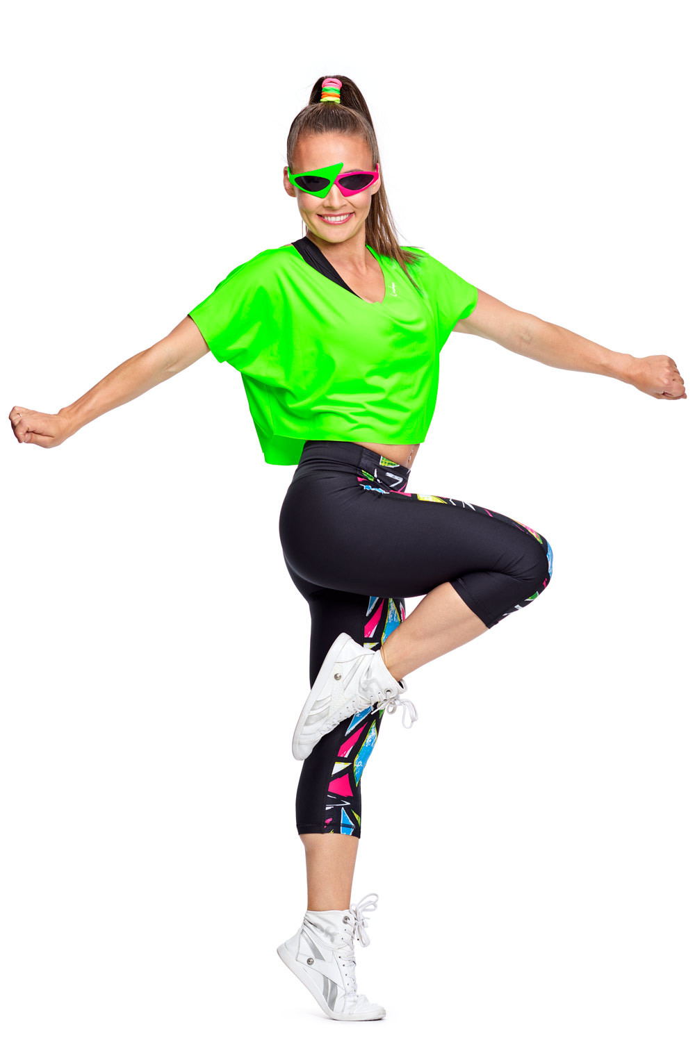 Winshape Dance-Top neon Cropped DT104, Style grün, Functional Light Dance