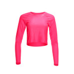 Functional Light Cropped Long Sleeve Top AET116, neon pink
