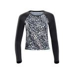 Functional Light and Soft Cropped Long Sleeve Top AET119LS, Schneeleopard