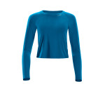Functional Light and Soft Cropped Long Sleeve Top AET119LS, teal green