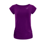 Functional Light and Soft Kurzarmshirt AET130LS, dark plum