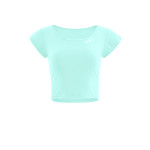 Functional Light and Soft Cropped Kurzarmshirt AET137LS, delicate mint