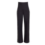 Functional Comfort Ankle Length Culottes CUL601C “High Waist” mit zwei praktischen Taschen, schwarz