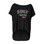 Ultra leichtes Modal-Shirt MCT017 mit dem Aufdruck „DANCE defines me!“, schwarz