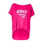 Ultra leichtes Modal-Shirt MCT017 mit dem Aufdruck „DANCE defines me!“, deep pink