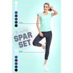 Sparset Kurzarmshirt AET130LS +7/8-Leggings HWL317C "High Waist", 2-teilig